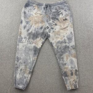 Nike Sportswear Mens XXL Tie Dye Jogger Sweatpants Grey Tan DO6187-493